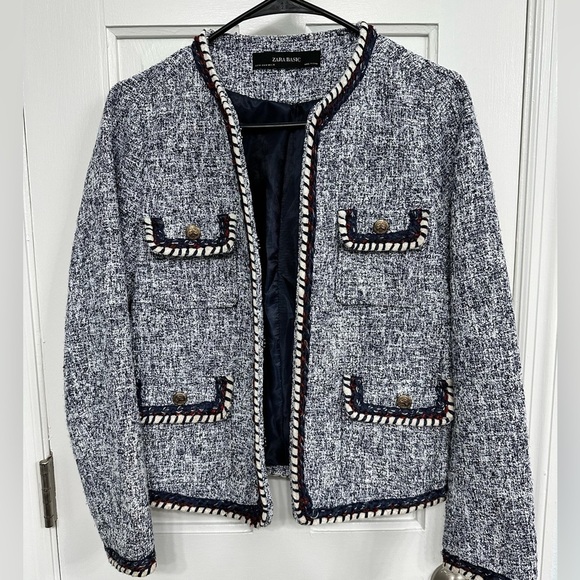 Zara Jackets & Blazers - Zara Classic Knit Blazer US Size M- From Europe 
Academia Bossbabe Sexy CEO